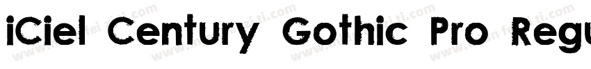 iCiel Century Gothic Pro Regular字体转换
